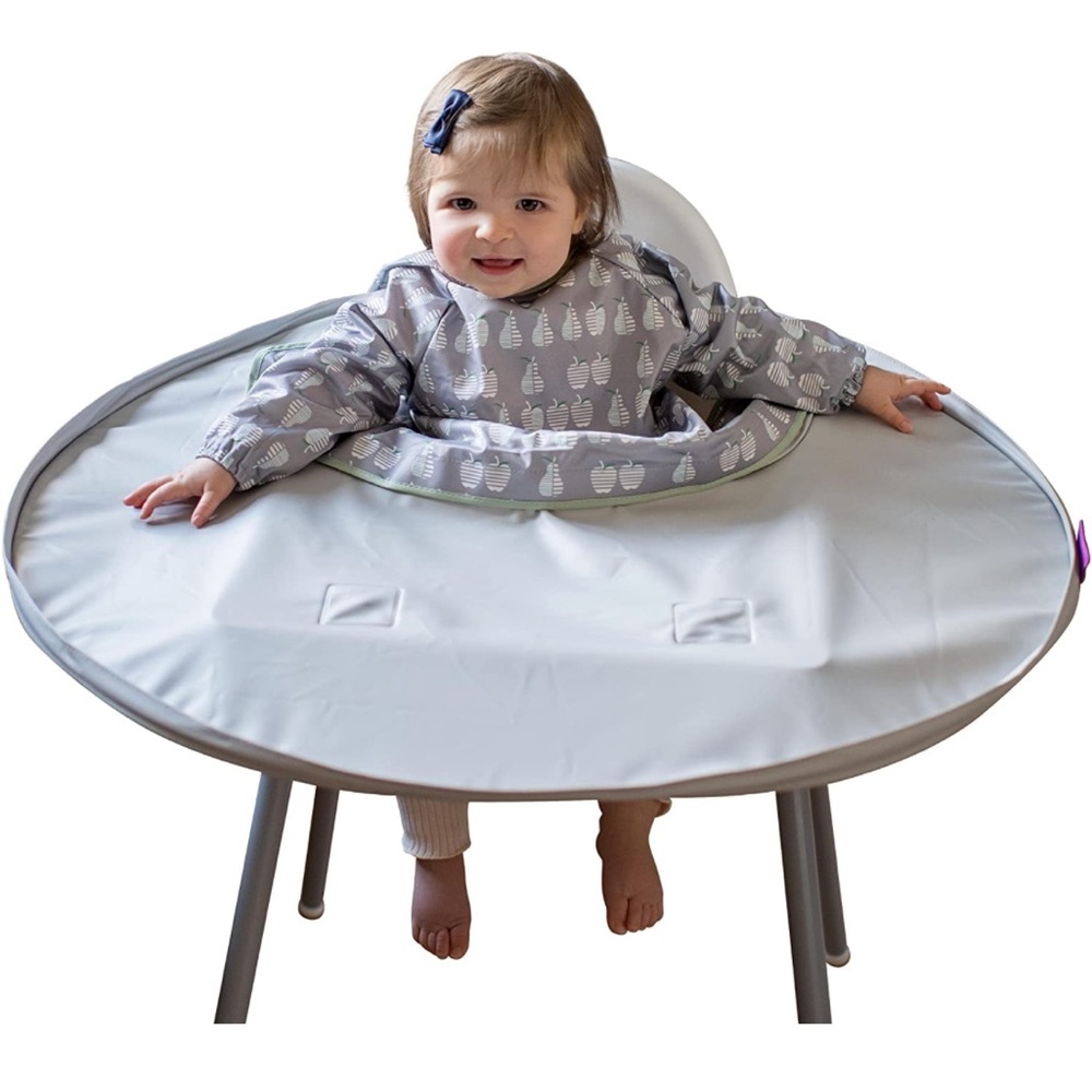 Baby bib waterproof tray kit for self feeding development (Tidy Tot)